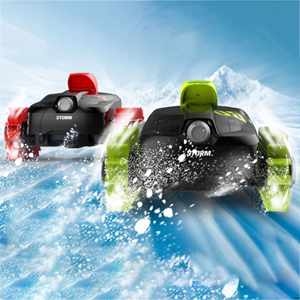 ماشین کنترلی تانک دوزیست آب و خاک سبز Amphibious Car Waterproof Remote Control 1:16 -اسباب بازی